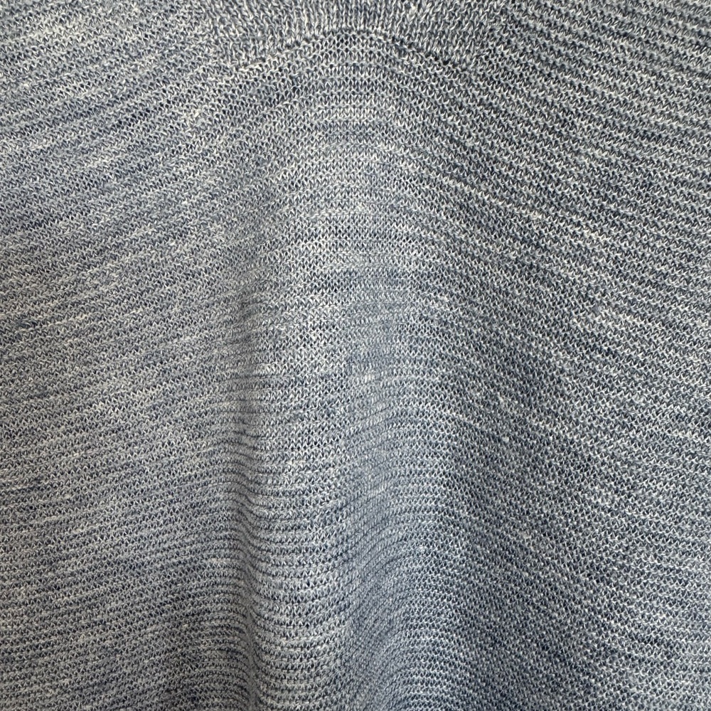 Eileen Fisher Classic Lightweight 100% Organic Linen Top In Soft Heather Blue XL - Picture 4 of 9